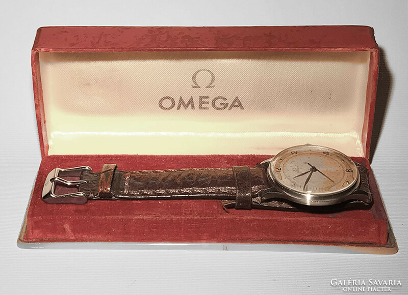 Omega 30 t2 sc in good working condition with factory box and quality leather strap, 35mm k.N. Mom at the park! Kp!
