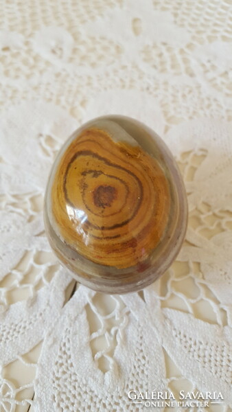 Beautiful marble egg, decorative object