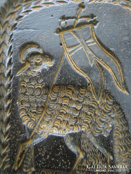 Gingerbread Easter ornament shape baking mold sharp - deep contour wax ancient pattern Hungarian needlework