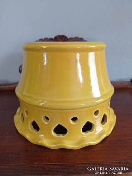 Gmundner heart-shaped ceramic bowl