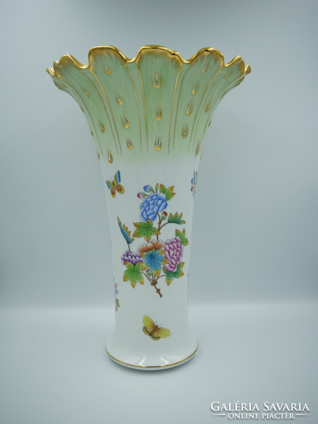 Nagy méretű viktória mintás Herendi váza