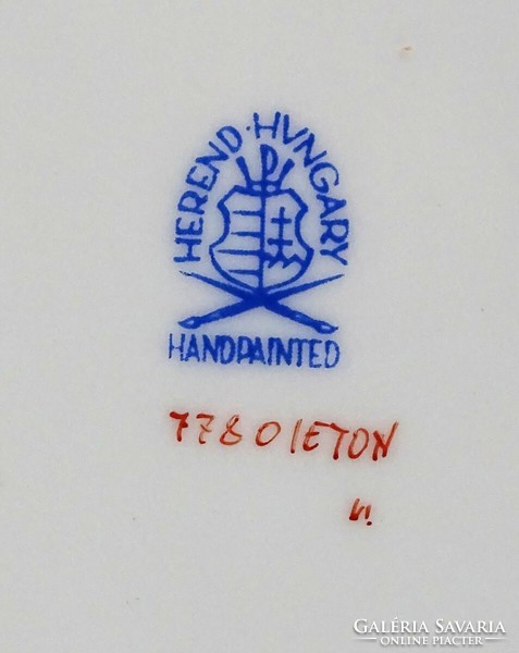 1L807 Eton mintás Herendi porcelán hamutál