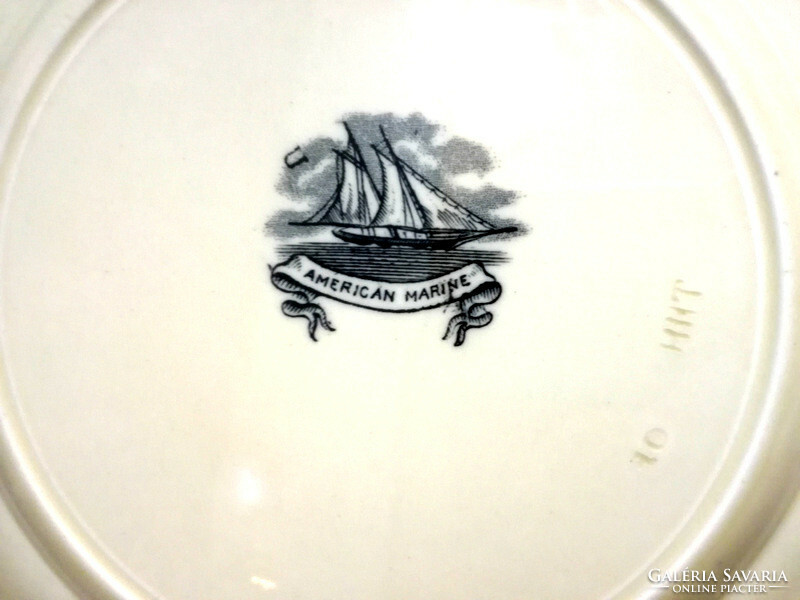 American shipping - earthenware commemorative plate offering - 28.5 cm - marked