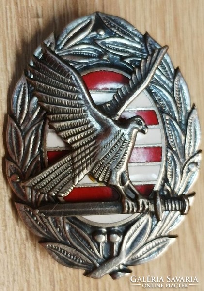 Zrinyi m. Academic badge silver plated v221