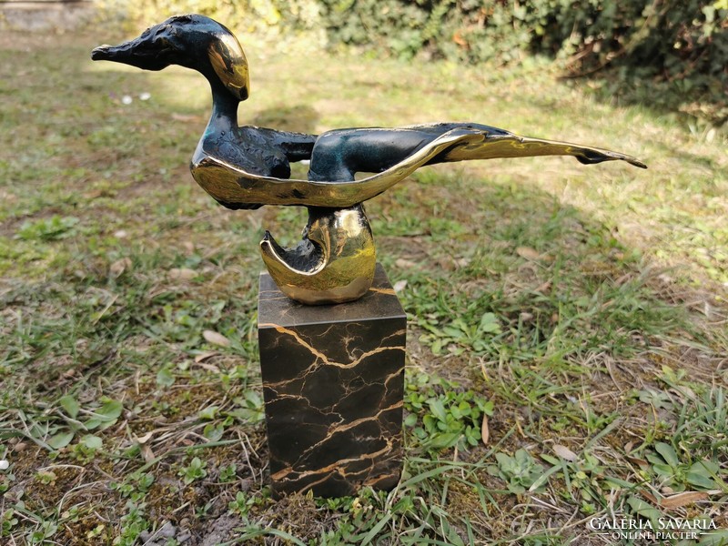 Interesting abstract - bronze sculpture