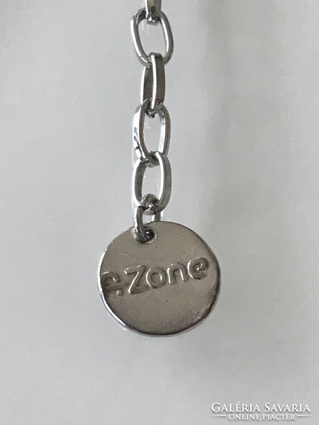 P zone necklace with huge pendant, 8 cm long pendant