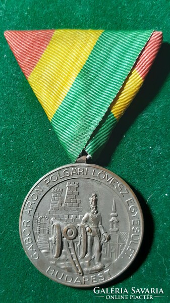 Gábor Aron civilian shooting association medal