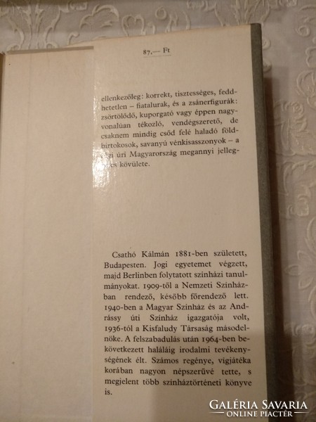 Csathó Kálmán: 3 regény: Varjú, Blanche, Mikor az öregek, ajánljon!
