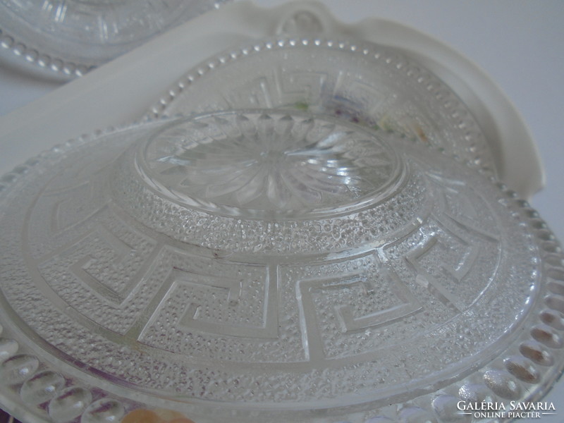 5 Pcs. Versace patterned cake glass plate.