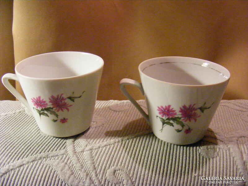 2 db alföldi virágos teás csésze