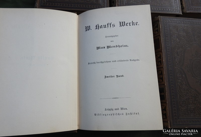German antique classic novels hauffs etc... Leipzig und wien