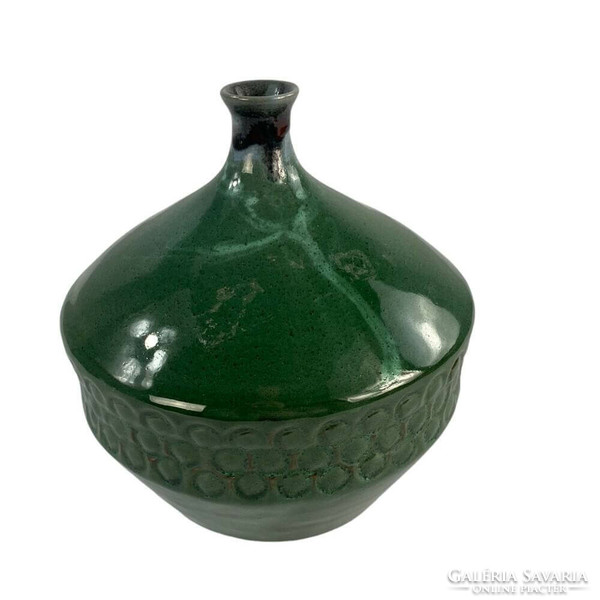 California studio - poison green ceramic vase