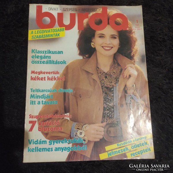 Burda magazine 1990. No. 1