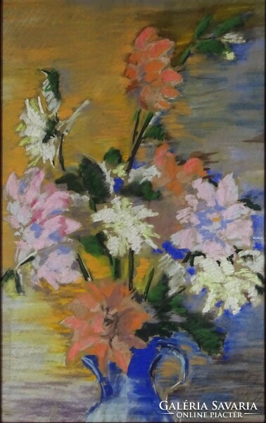 1L892 Hungarian painter xx. Century: floral still life