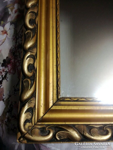 Beautiful antique wall mirror approx. 80 x 70