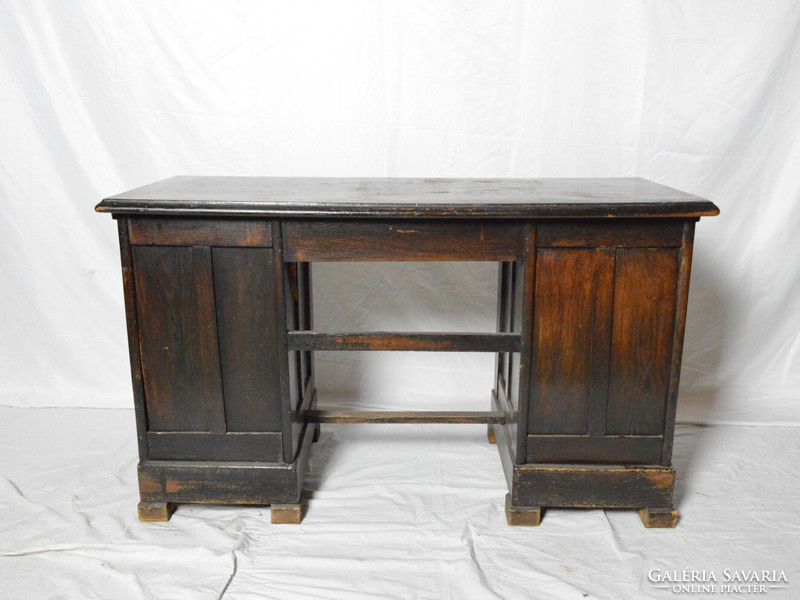 Antique art nouveau desk with shutters