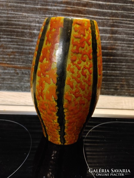 Retro flower vase from the 70s, numbered marked vase