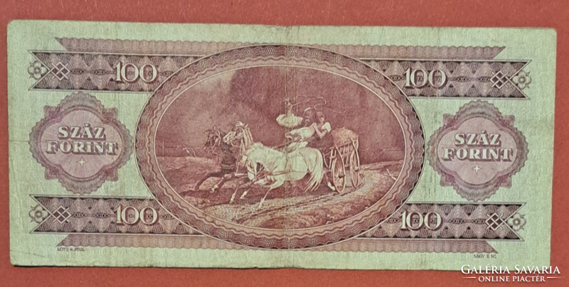 1949, Rákosi címeres100 forint bankjegy B sorozat (13)