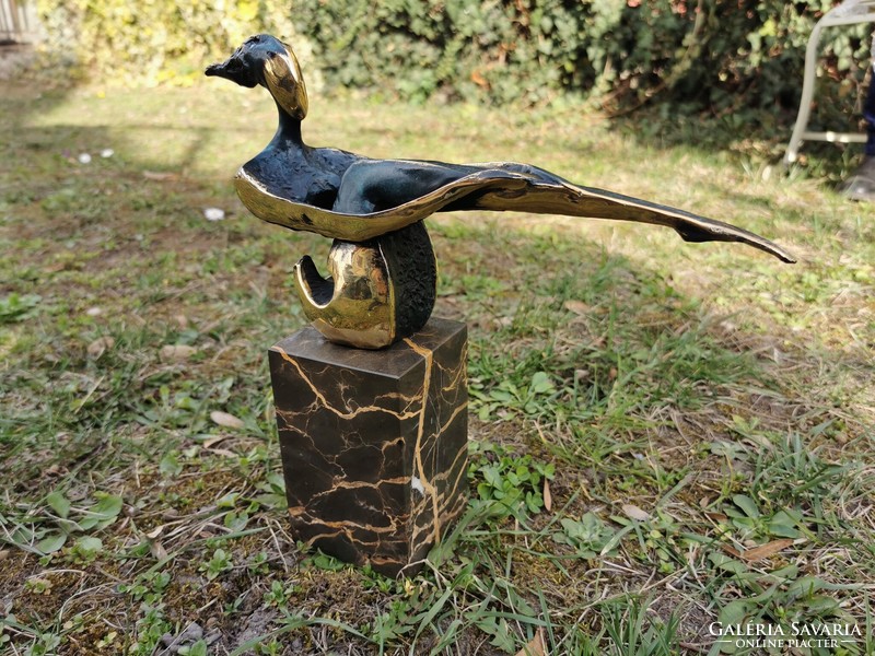 Interesting abstract - bronze sculpture