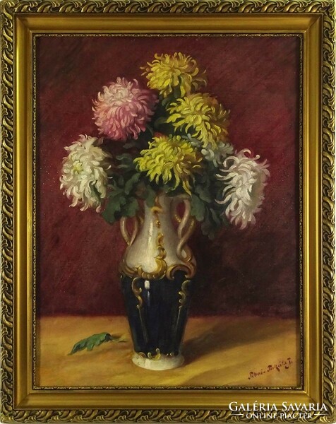 1L870 Tibai Takáts Jenő (1876-1943) : Őszirózsás virágcsendélet