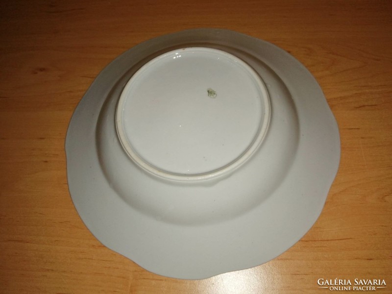 Zsolnay porcelán virágmintás mélytányér 24 cm  (2p)