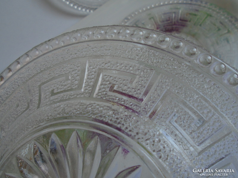 5 Pcs. Versace patterned cake glass plate.