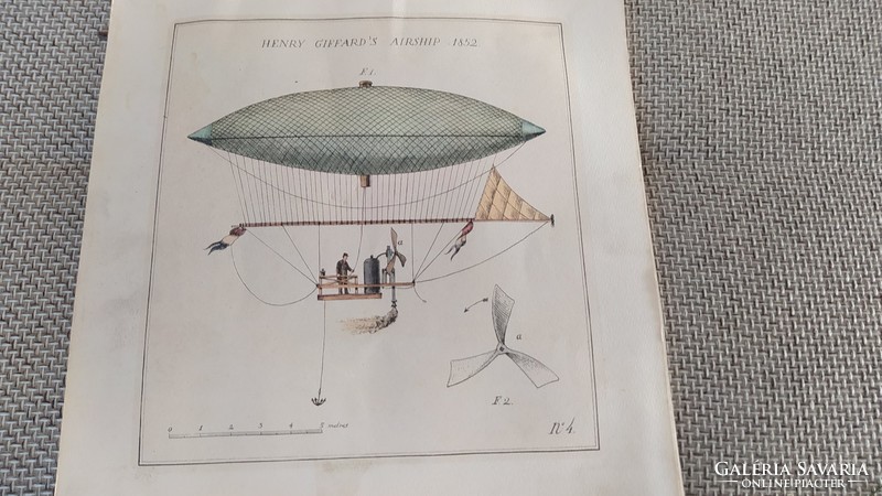 (K) Malév naptár Henry Giffard's Airship 1852( repülés)