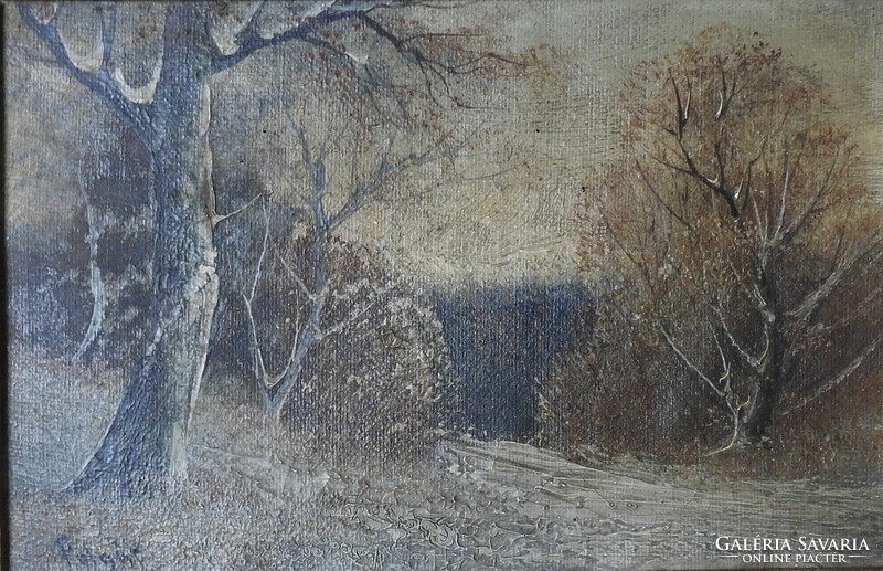 Antique landscape painting