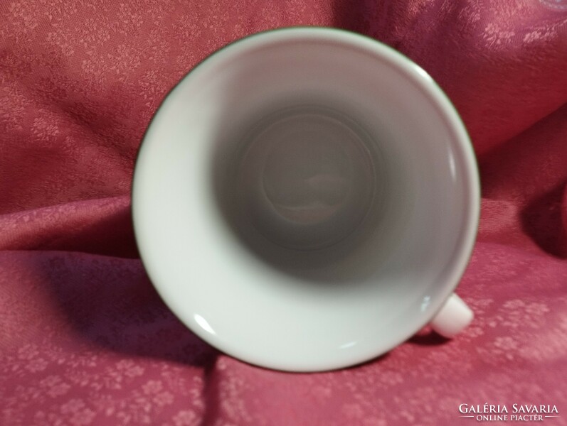Beautiful bird porcelain tea cup, mug