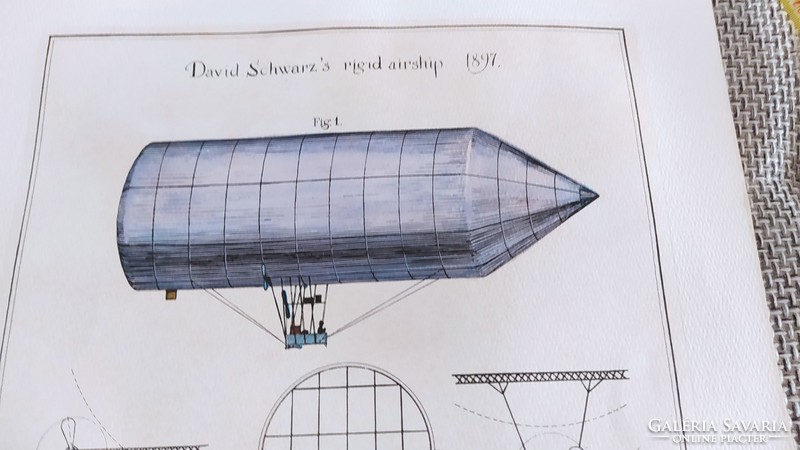 (K) malev calendar david schwarz's rigrid airship 1897 (flight)