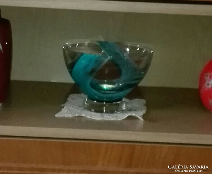 Crystal bowl 13 cm x. 19 cm x
