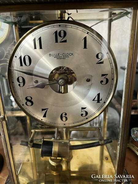 "Bulle Clock Breveté SGDG Patented" antik art deco asztali óra