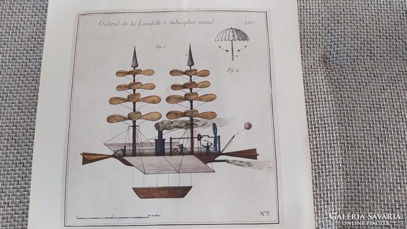 (K) Malév naptár Gabriel de la Landelles's helicopter vessel 1863 repülés)