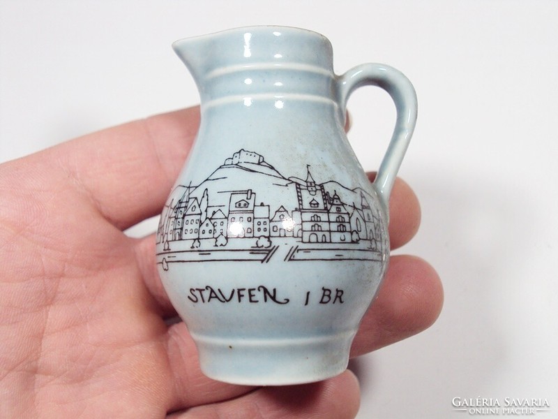 Retro régi porcelán - kis kancsó Bavaria Staufen BR 1959 német gyártmány - magasság: 6,2 cm