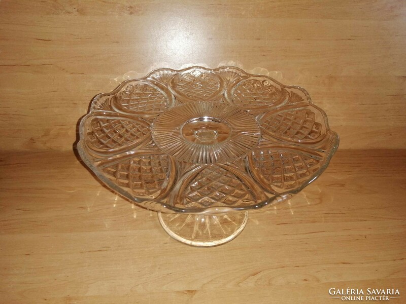 Glass cake plate cake serving table centerpiece with base 25.5 cm (z)