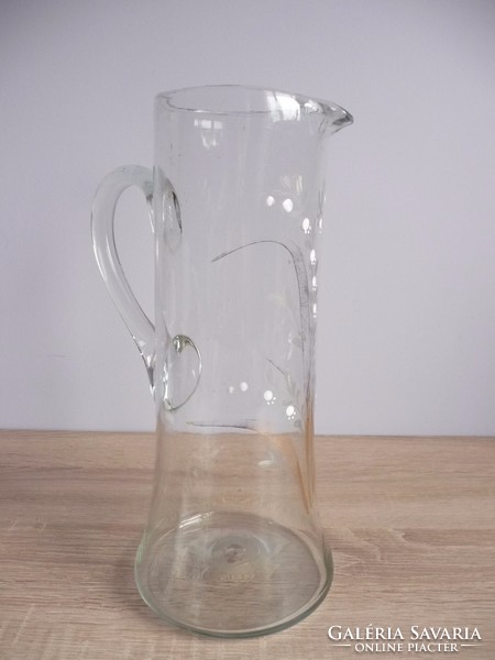 Old glass spout and jug