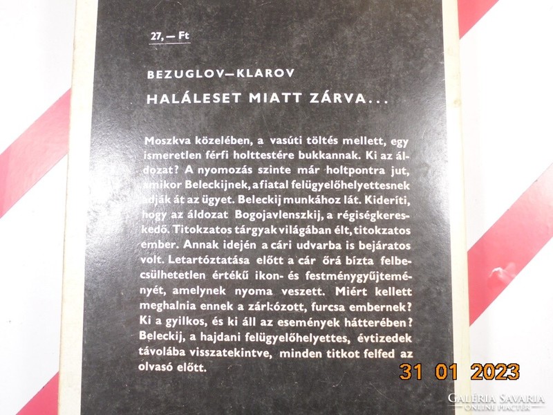 Bezuglov-Klarov: Haláleset miatt zárva