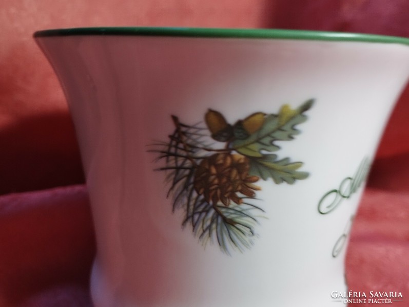 Beautiful bird porcelain tea cup, mug