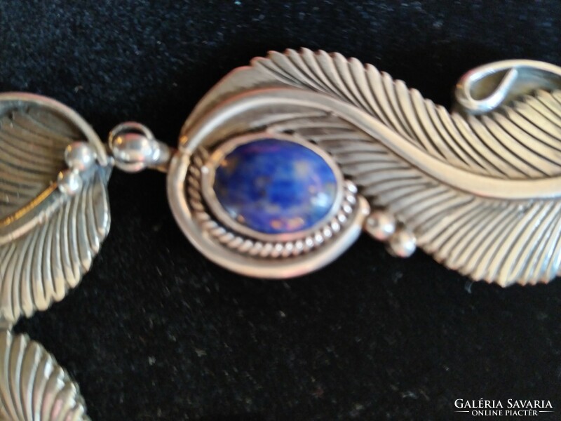 Silver necklaces with original lapis lazuli stones 925