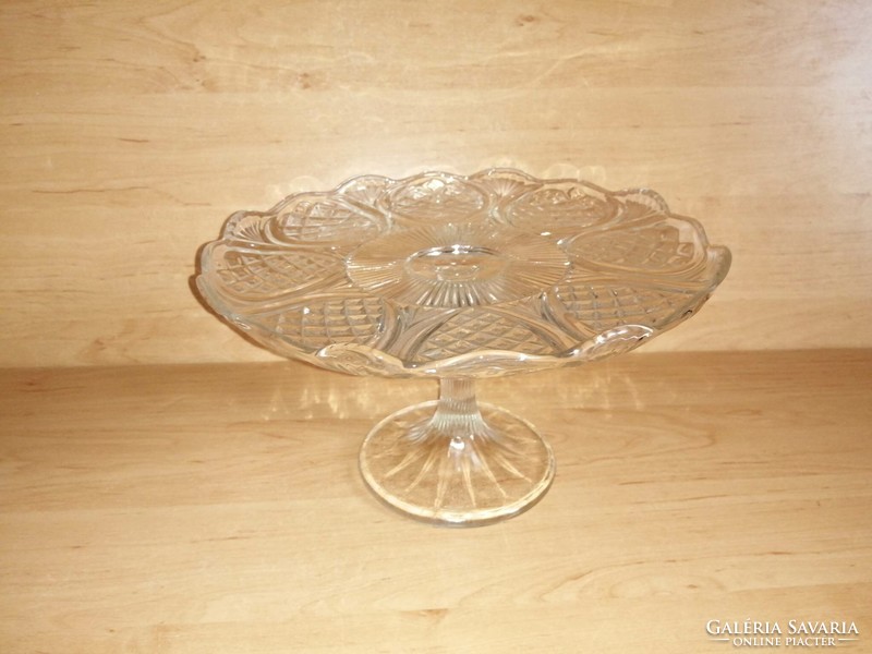 Glass cake plate cake serving table centerpiece with base 25.5 cm (z)