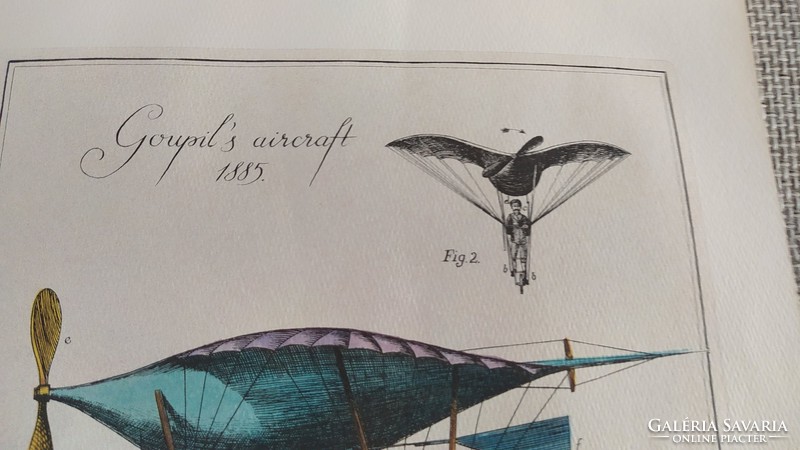 (K) Malév naptár Goupil's aircraft 1885 (repülés)
