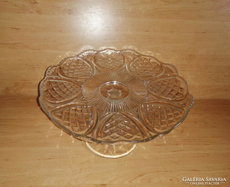 Glass cake plate cake serving table centerpiece with base 25.5 cm (z)