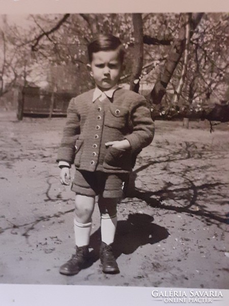 Old children's photo circa 1940 vintage photo little girl baby boy 11 pcs