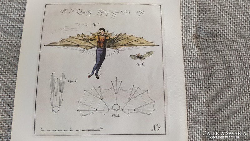 (K) Malév naptár w f quimby flying apparatus 1872 (repülés)