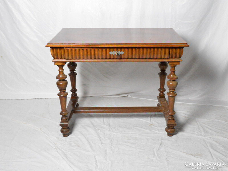 Antique pewter card table