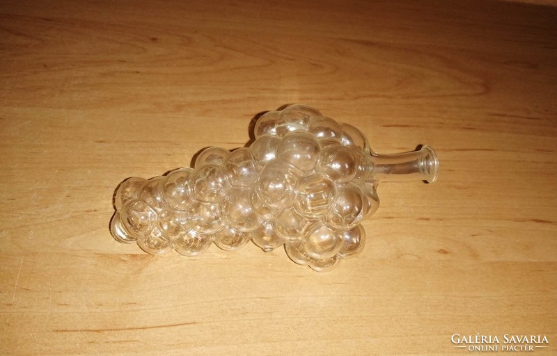 Szőlőfürt formájú üveg palack 13 cm hosszú (8/K)