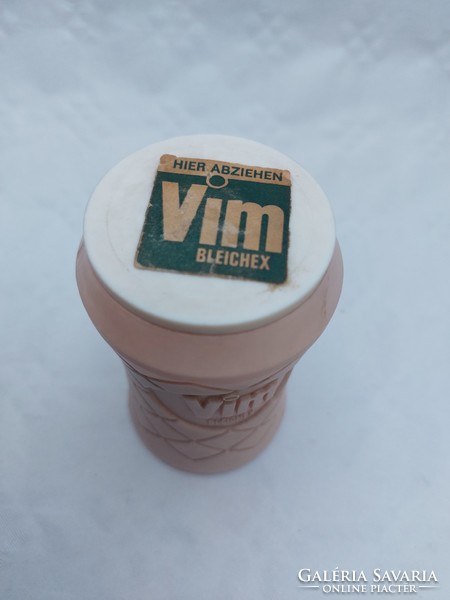 Retro vim plastic old bottle