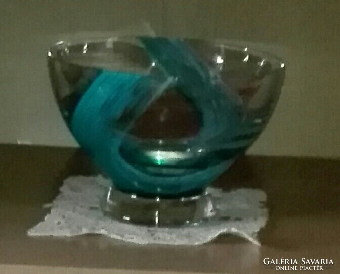 Crystal bowl 13 cm x. 19 cm x