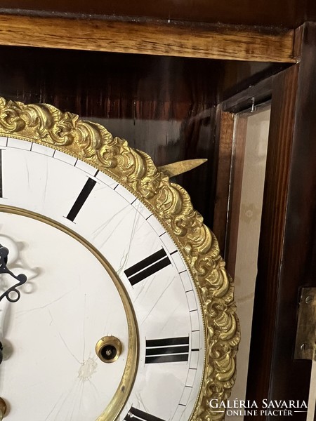 Restored antique 3 heavy wall clock