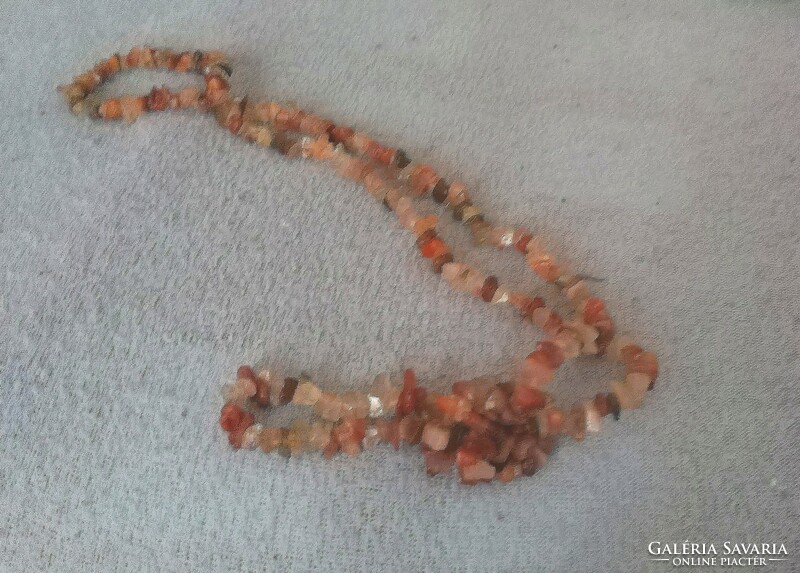 Women's necklace made of mineral stones